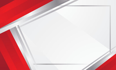 Modern red and white geometric abstract background