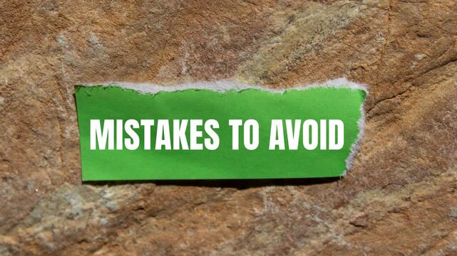 Conceptual mistakes to avoid symbol