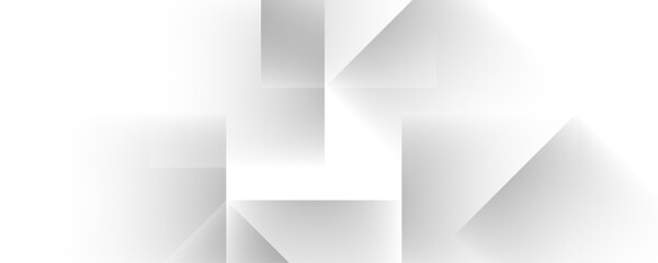Fototapeta premium Abstract Geometric modern with White triangle color background. Vector illustration. Grey gradient stripes with shadows. Elegant white background with shiny lines. Modern clean texture for web, brand