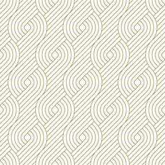 Elegant Braided Lines A Seamless Golden Texture