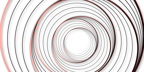 Abstract Rose Gold Concentric Circle Design. Modern Geometric Spiral Background with 3D Ring Effect. Elegant Minimalist Vector Pattern for Luxury Branding, Tech, or Graphic Projects