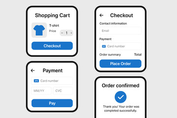 Streamlined E-commerce Checkout Process User-Friendly UI Design