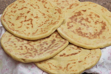 Traditional Moroccan Bread Close Up