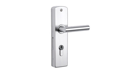 Stainless steel door handle and lock set