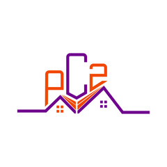 PCZ Real State logo design, PCZ simple and modern logo. PCZ luxurious alphabet design