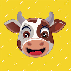 Animal vector stickers featuring use for social media based on different mood