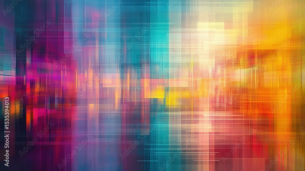 Aufkleber blurred textures and vibrant movement define these abstract backgrounds, creating a hypnotic and imm