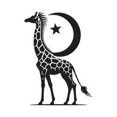 Fototapeta premium giraffe vector illustration