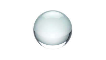 Transparent sphere graphic element
