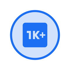 1K+ Icon