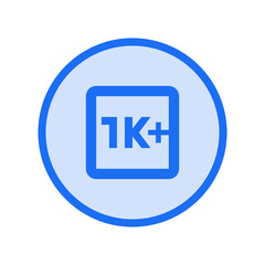1K+ Icon