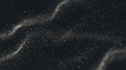 Natural Fluid Motion of Abstract Particles Drifting and Swirling Gracefully Through Deep Space