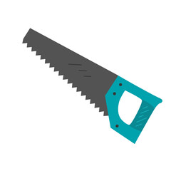 Saw Tool Vector Illustration in flat design style 