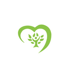 green human character ecology logo