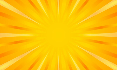 Orange gradient ray burst dot style background vector design