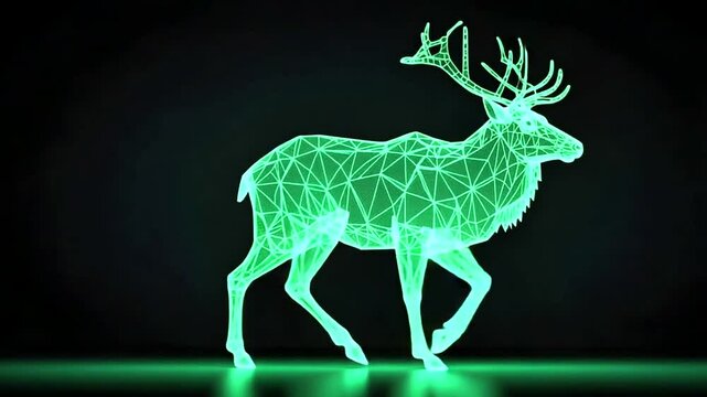 x ray motion illustration of deer