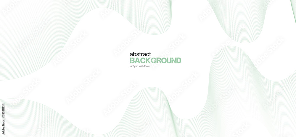 Poster abstract minimalist gradient ribbon wave on white background. minimalist background and design eleme