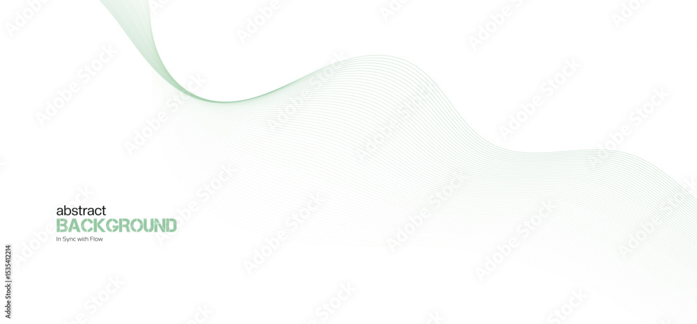 Aufkleber abstract minimalist gradient ribbon wave on white background. minimalist background and design eleme