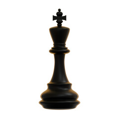 3D Illustration of King Chess Piece