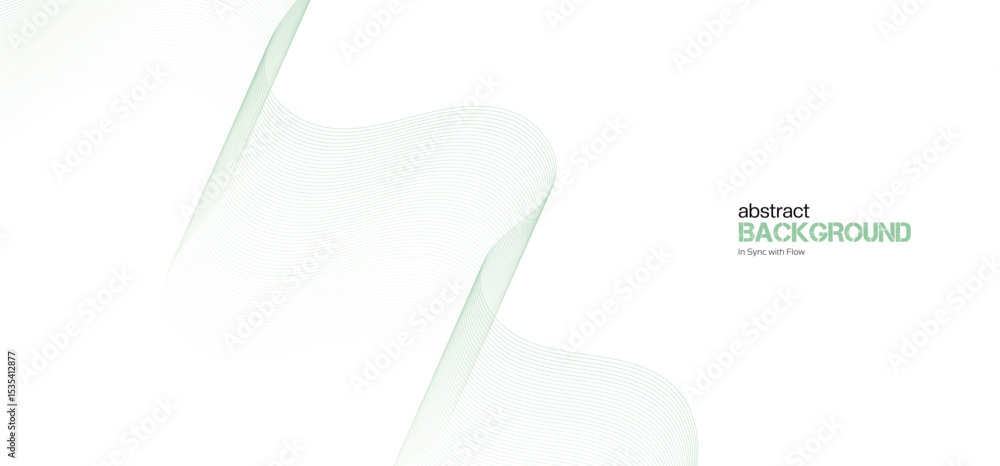 Aufkleber abstract minimalist gradient ribbon wave on white background. minimalist background and design eleme