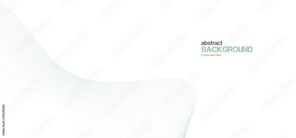 Aufkleber abstract minimalist gradient ribbon wave on white background. minimalist background and design eleme