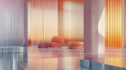 Reflective metallic surfaces paired with high-tech accents form a sleek abstract background with a futuristic aesthetic.