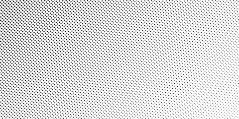 Black polka dots seamless pattern on white background. Halftone minimalist abstract wall in  modern dot