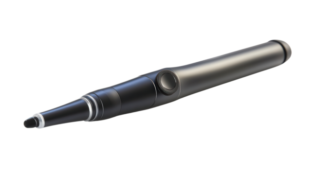 Digital otoscope with Wi-Fi connectivity, Transparent background, PNG file
