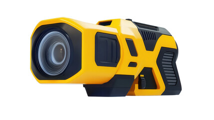 Fototapeta premium Construction-grade thermal scanner, Transparent background, PNG file