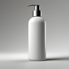 blank cosmetic bottle with pump dispenser