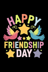 International Friendship Day EPS Typography Design Ready to Use