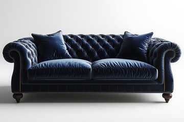 Classic pink tufted couch with cushions high resolution picture