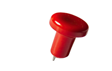Close-up of a red push pin