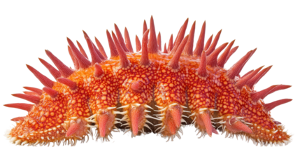 Crown-of-thorns starfish, Transparent background, PNG file