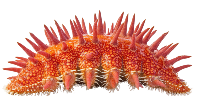 Crown-of-thorns starfish, Transparent background, PNG file