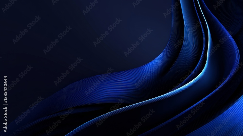 Poster abstract luxury background glowing curved lines overlapping design perfect for premium branding proj