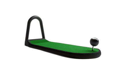 Digital golf putting trainer, Transparent background, PNG file
