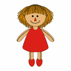 Rag doll illustrationVector