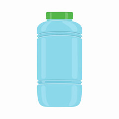 Plastic Bottle with Green CapVector