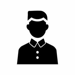 Mans Icon SilhouetteVector