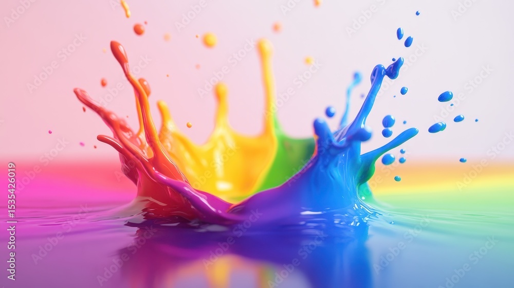 Poster dynamic color switching with electrochromic polymer technology