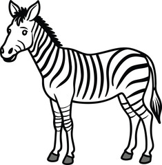 Fototapeta premium zebra vector illustration