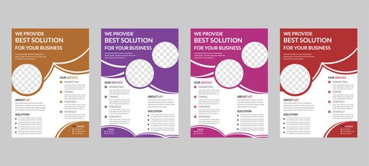 Professional Corporate Design a4 flyer with Clean Layout Ideal for Business Presentations, Marketing Poster