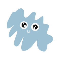 Fototapeta premium Playful Abstract Character Drawing with Cheerful Expression