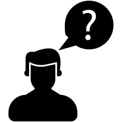 man with question mark