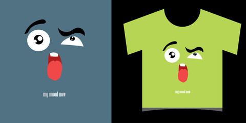 Tshirt design print concept. Vintage typography t-shirt graphics with trex, vector set. kawaii design tshirt © Griyolabs
