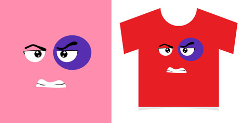 Tshirt design print concept. Vintage typography t-shirt graphics with trex, vector set. kawaii design tshirt © Griyolabs