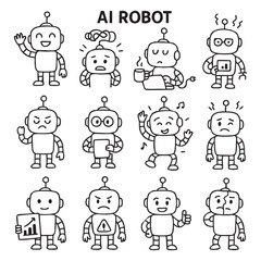 Expressive AI Robot Doodle Ic...