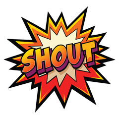 Shout bubble (comic-style spiky edges)