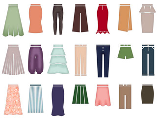 レディースボトム素材セット